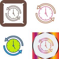 correr hora icono diseño vector