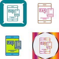 Faq Icon Design vector