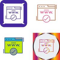 Domain Icon Design vector