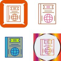 Passport Icon Design vector