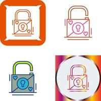 Padlock Icon Design vector