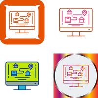 Tracking Icon Design vector