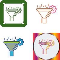 Filtering Icon Design vector
