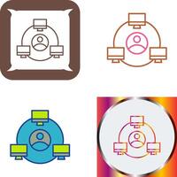 Network Icon Design vector