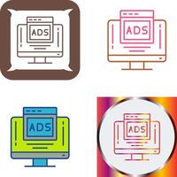 Digital Advertising Icon Design vector