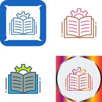 diseño de icono de libro abierto vector