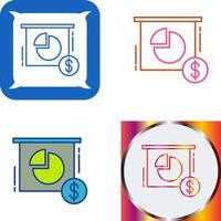 diseño de icono de gráfico circular vector