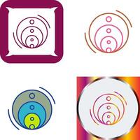 Venn Diagram Icon Design vector