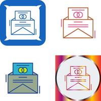 Invitation Card Icon Design vector