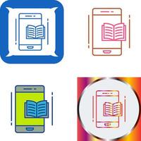 E Book Icon Design vector