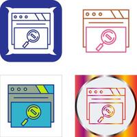 Magnifying Glass Icon Design vector