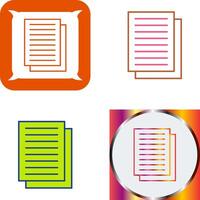 Document Icon Design vector