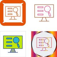 Monitor Screen Icon Design vector