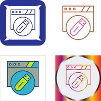 Usb Flash Drive Icon Design vector