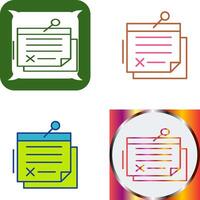 Note Icon Design vector