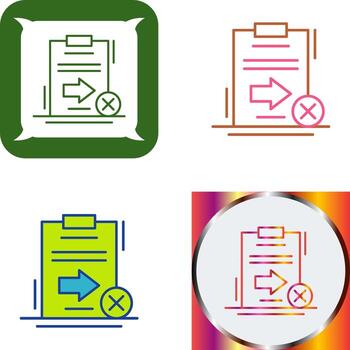 Send Failed Icon Design vector