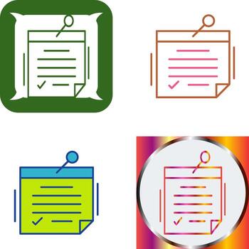 diseño de icono de nota vector