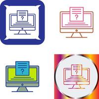 Quiz Icon Design vector