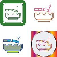 Broken Cigarette Icon Design vector