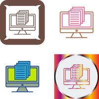 Document Icon Design vector