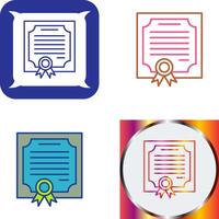 Certificate Icon Design vector