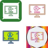 Log In Icon Design vector