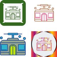 Cable Car Icon Design vector