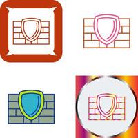 Firewall Icon Design vector