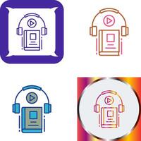 Audio Book Icon Design vector