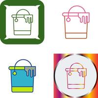 Paint Bucket Icon Design vector