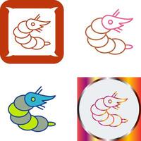 Shrimp Icon Design vector