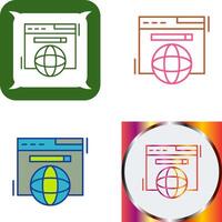 Browser Icon Design vector