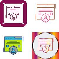 Target Audience Icon Design vector