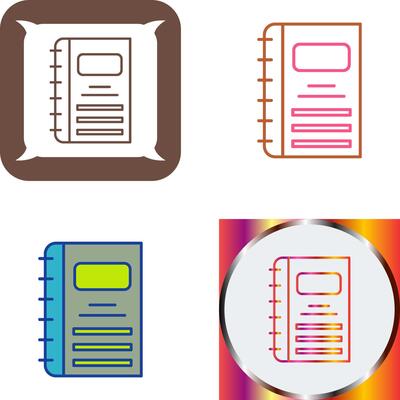 Notebook Icon Design