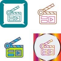 Clapper Board Icon Design vector