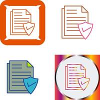 Valid Document Icon Design vector