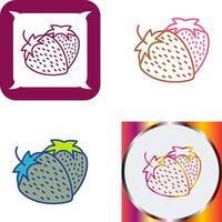 Strawberry Icon Design vector