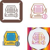 Emails Icon Design vector