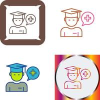 Medicine Faculty Icon Design vector