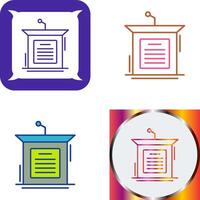 Podium Icon Design vector