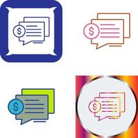 Dialog Icon Design vector