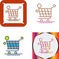 Trolley Icon Design vector