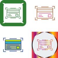 Credit Card Icon Design vector