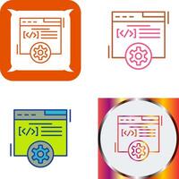 Web Development Icon Design vector