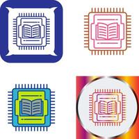 diseño de icono de cpu vector