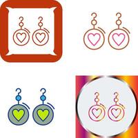 Earrings Icon Design vector