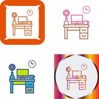 Work Table Icon Design vector