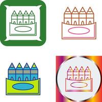 Crayons Icon Design vector