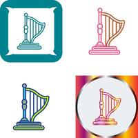 Harp Icon Design vector