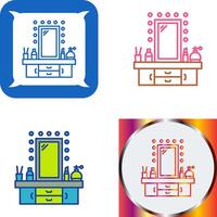 Dressing Table Icon Design vector